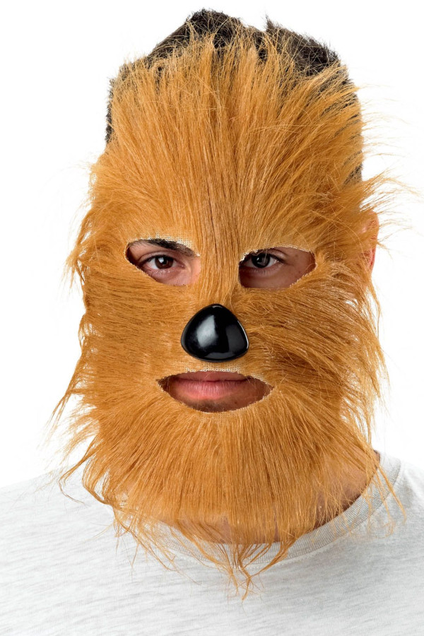 Αποκριάτικο Αξεσουάρ Τριχωτή Μάσκα προσώπου με Μύτη 2χρμ