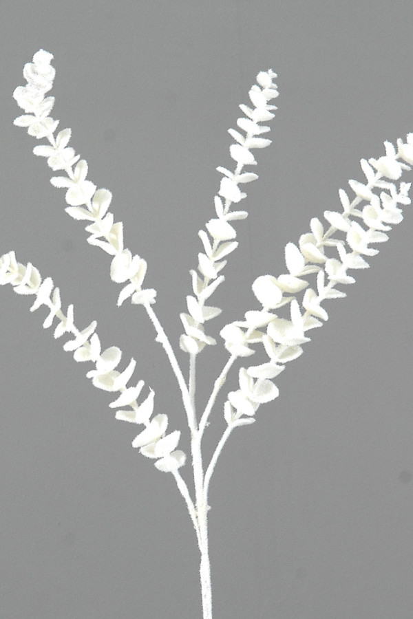 Glam λευκό, βελούδινο κλαδί